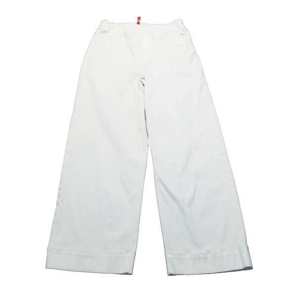 Spanx Pants - Spanx Pants Women's Size L White Stretch Twill Cropped Wide Leg (28x26.5) 20312R